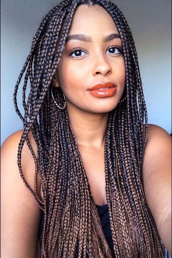 Latest box braids hairstyles 2023 For African American 5