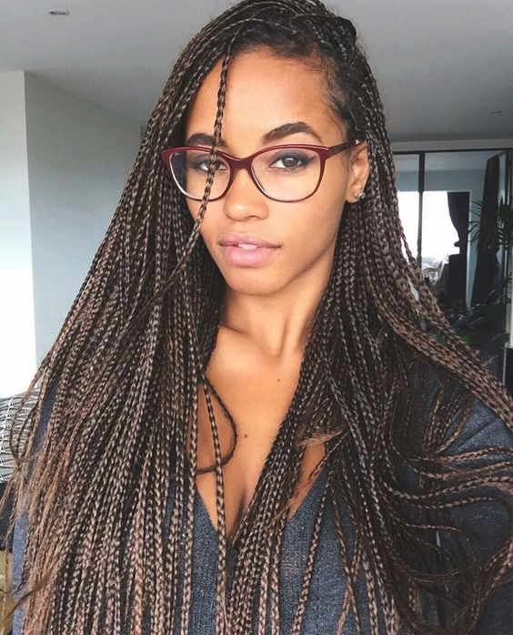 Latest box braids hairstyles 2023 For African American 6