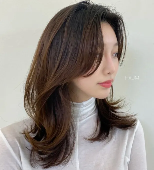 Korean medium haircut and Length Asian bedded Hair