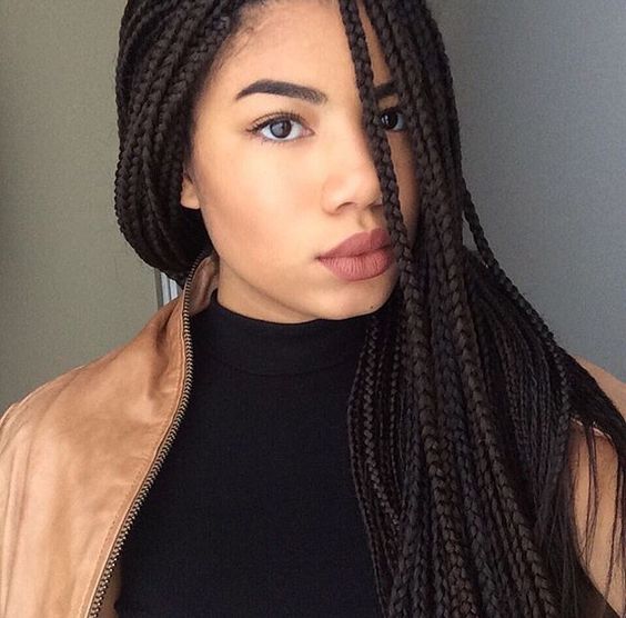 Latest box braids hairstyles 2023 For African American 1