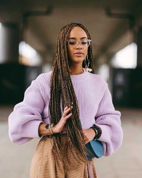 Latest box braids hairstyles 2023 For African American 2