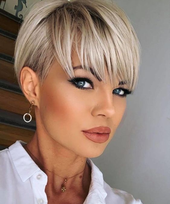 Hairstyles Pixie Bob With Bangs