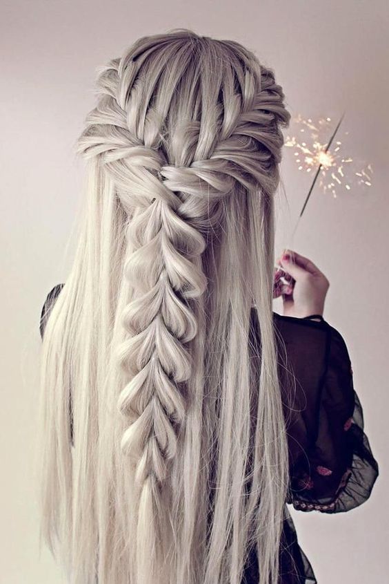 Wide Face Braid in Silver