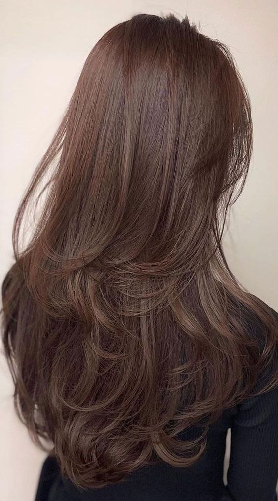 Waist- Length Brunette Hair