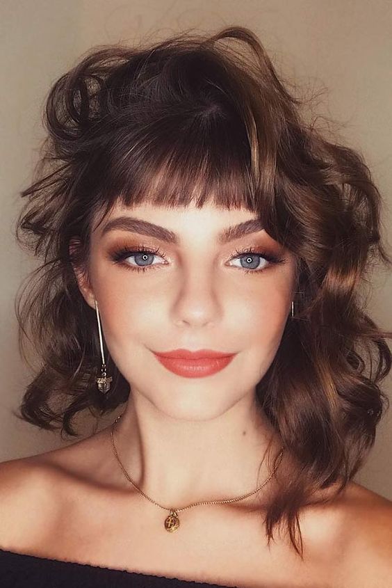 Trendy Hairstyles with Short Bangs for 2023 1