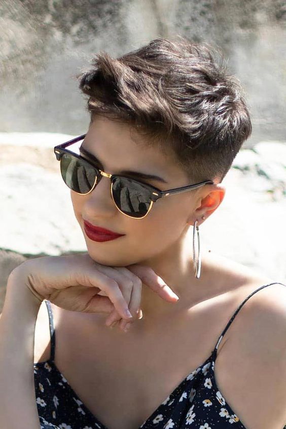 Phased short haircuts With Shaved Side