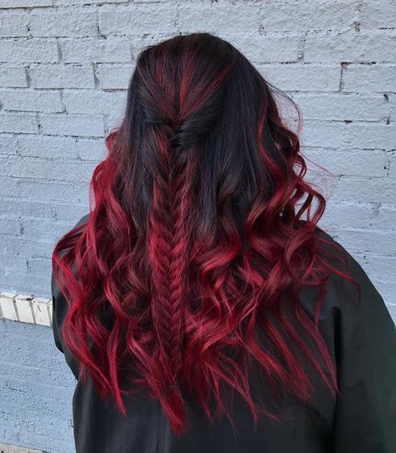 Fiery Fuchsia Red Hairstyles